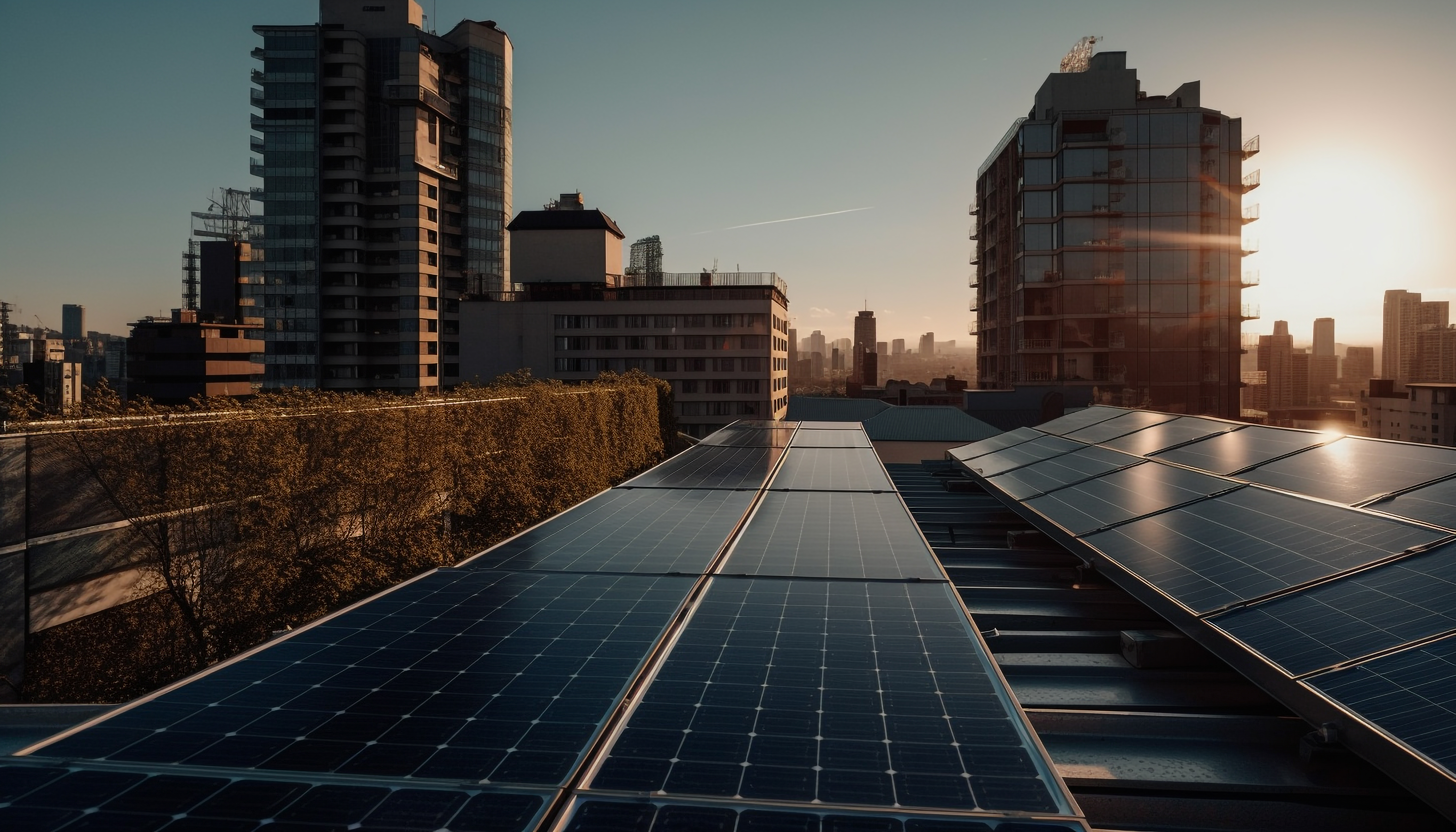 Commercial rooftop solar power system