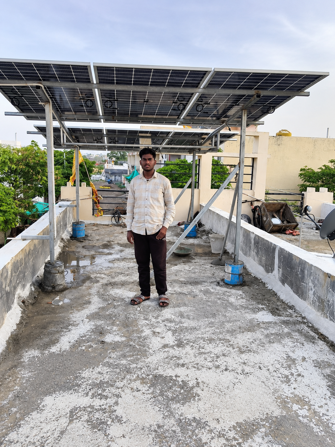 Rooftop solar panels in Pune