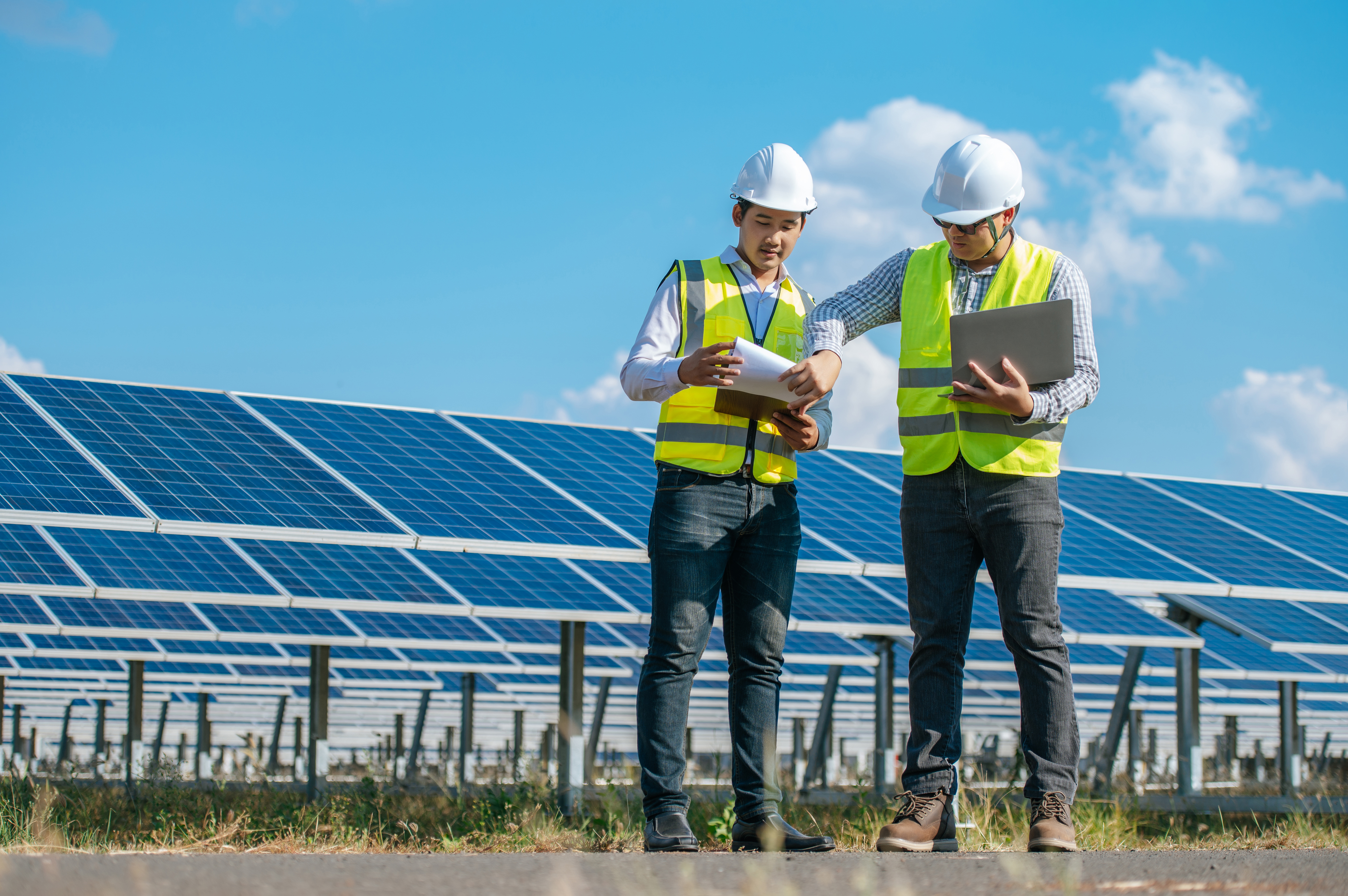 Industrial solar power plant